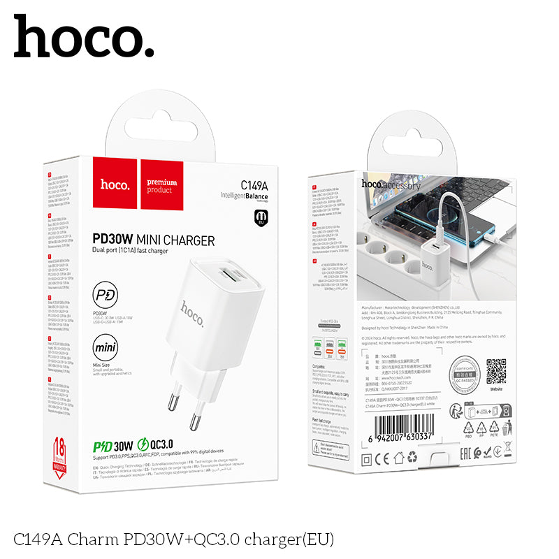 Hoco C149A Mini Charger – 30W