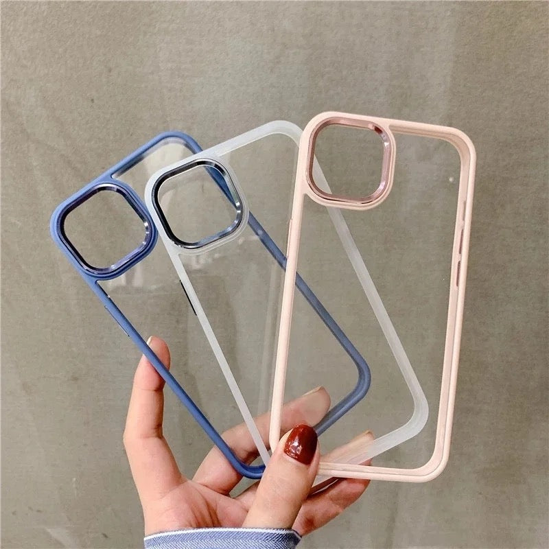 Clear Colorful Edge Case for iPhone