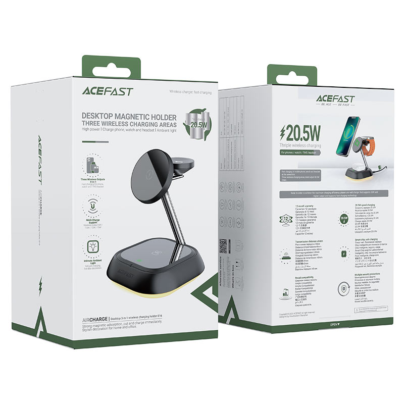 ACEFAST Fast Wireless Charger Desktop Holder E16