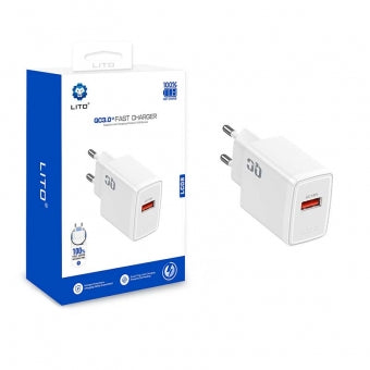 LITO LC08 Portable Mobile Phone QC 3.0 Fast Charger