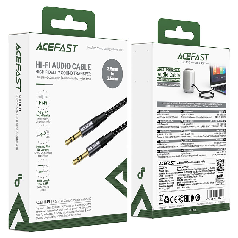 ACEFAST J10 3.5mm to 3.5mm Audio Cable