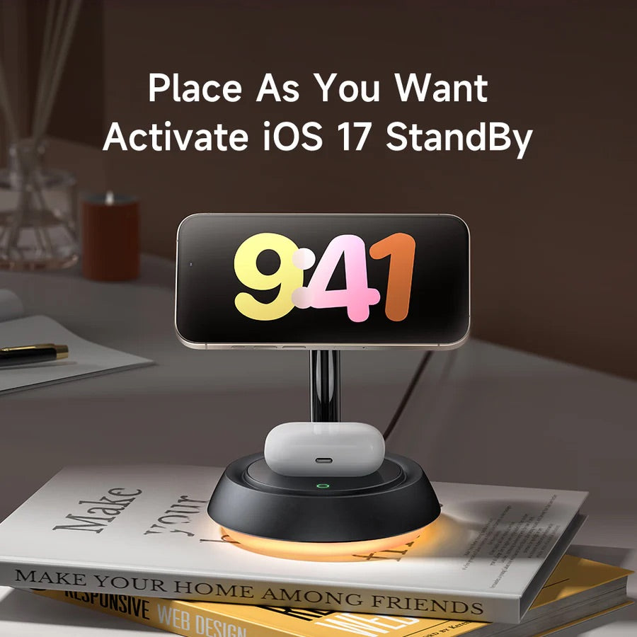 Mcdodo 3-in-1 Magnetic Wireless Charging Stand