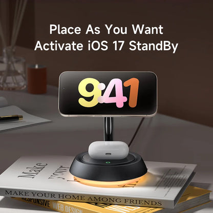 Mcdodo 3-in-1 Magnetic Wireless Charging Stand