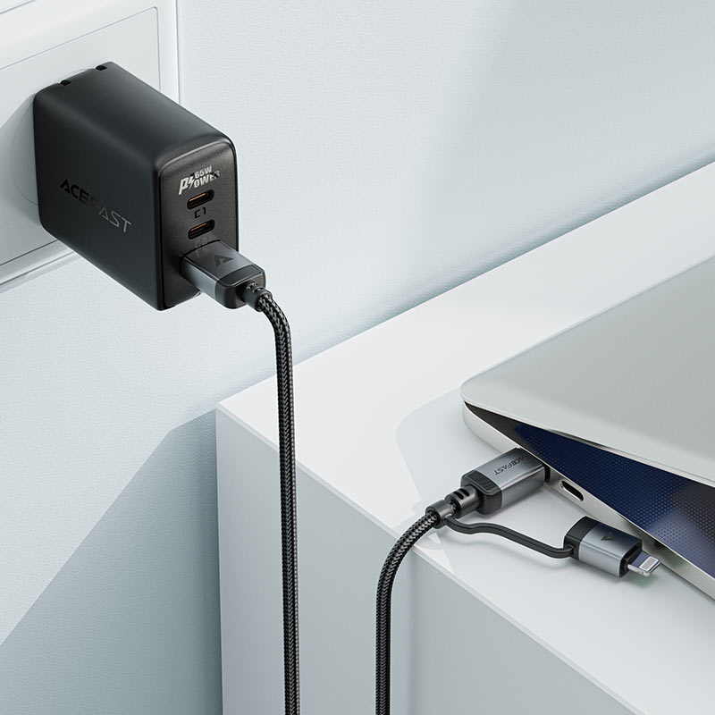 Acefast Charging Data Cable C20-01 USB-C to Lightning / USB-C