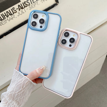 Clear Colorful Edge Case for iPhone