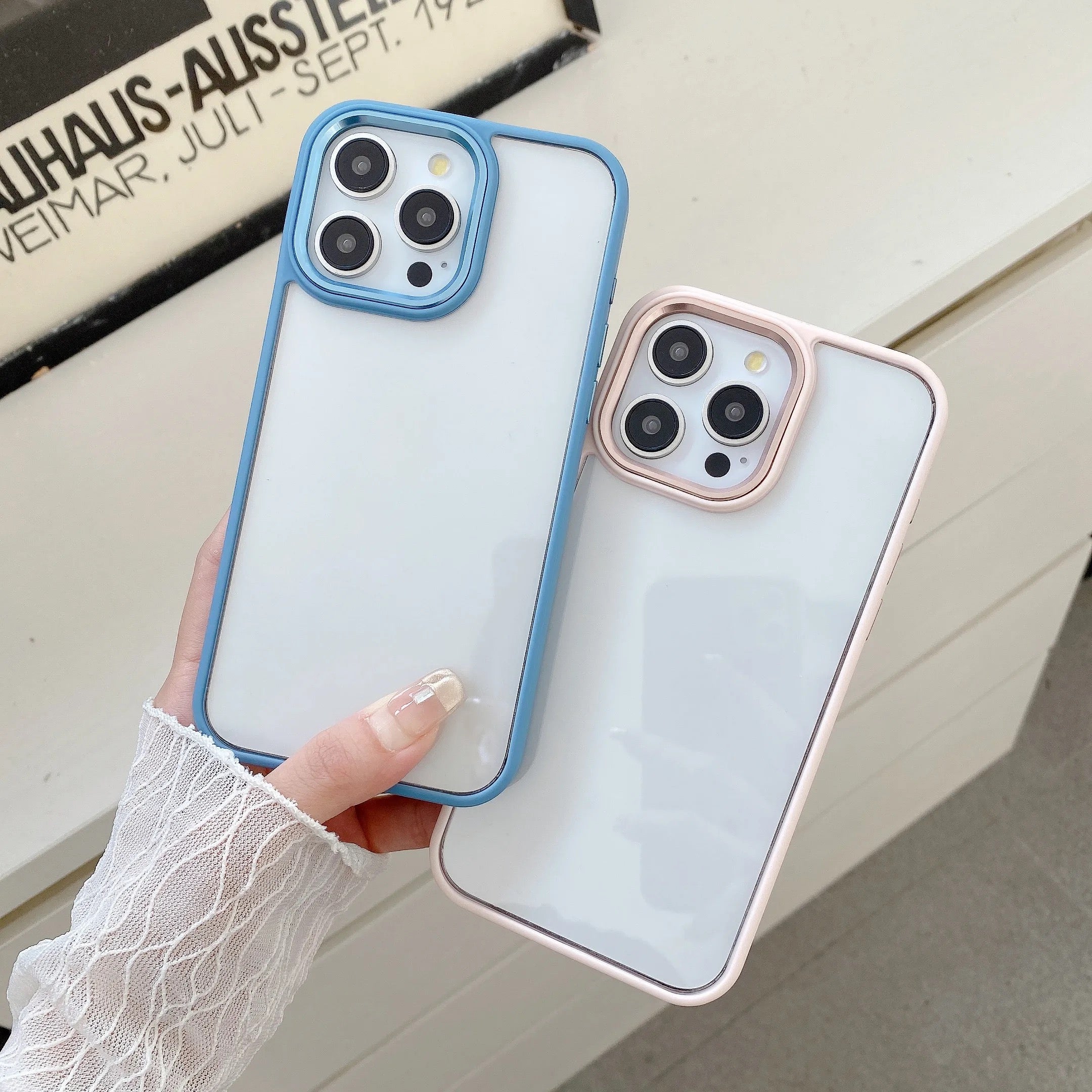Clear Colorful Edge Case for iPhone
