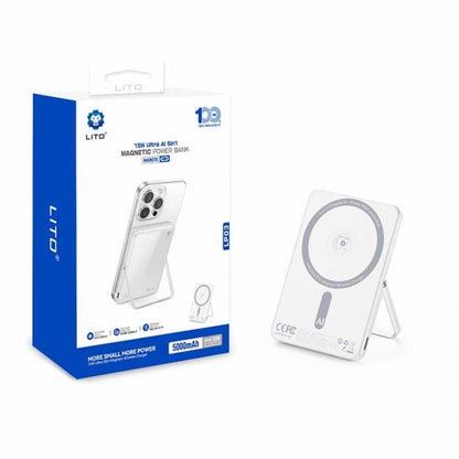 LITO LP03 15W Ultra AI 5 In1 Magnetic Power Bank