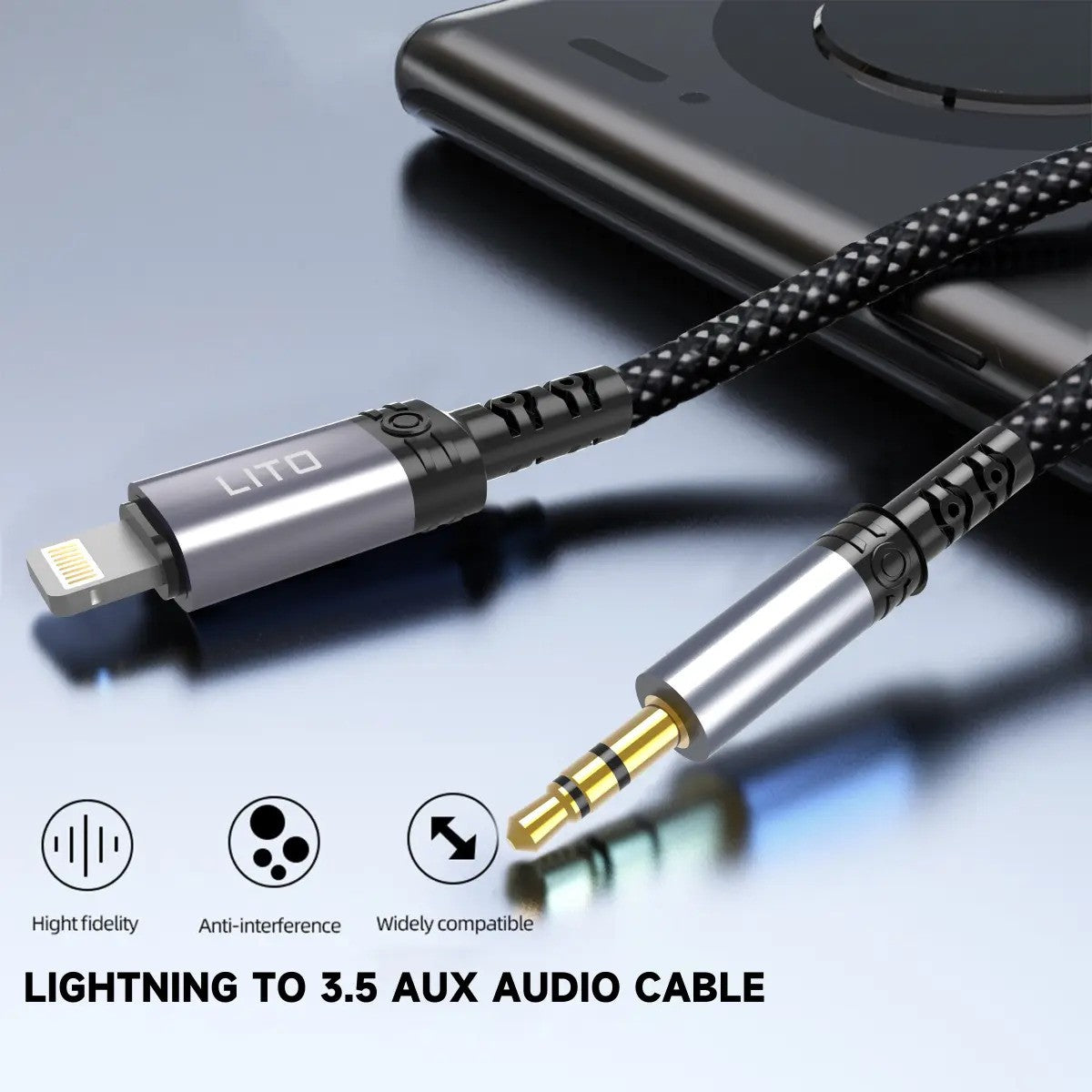 LITO  AUX 3.5mm to Lightning