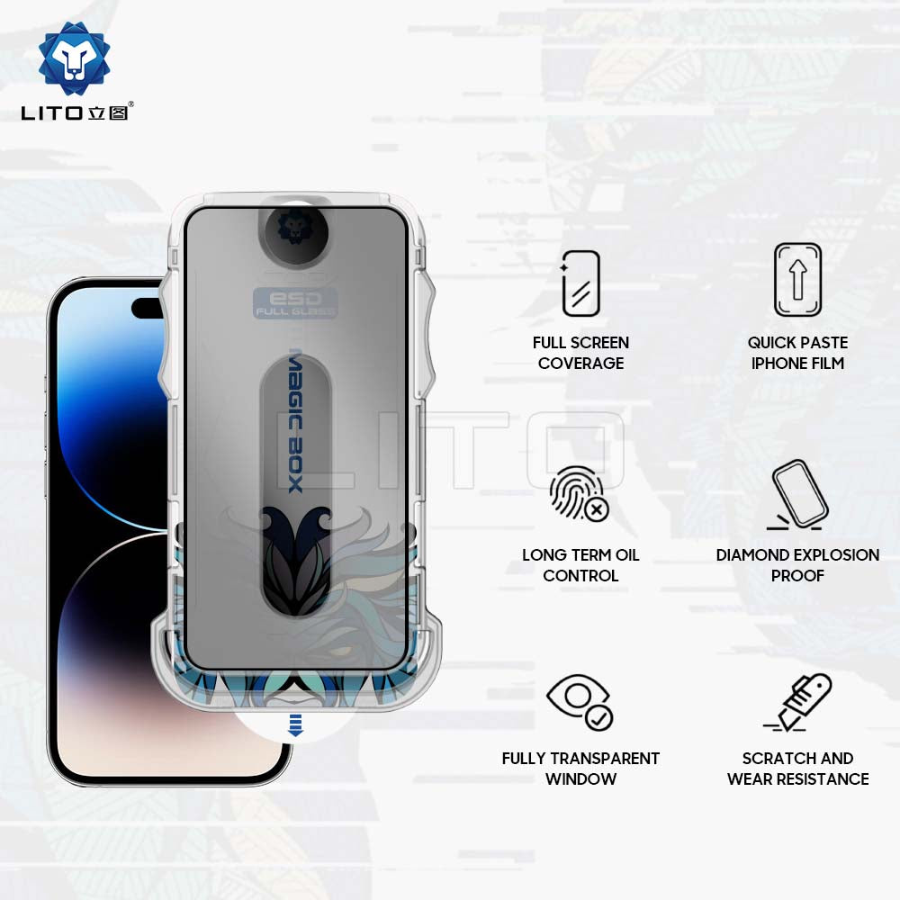 Lito Magic Box D+ Privacy iPhone Screen Protector