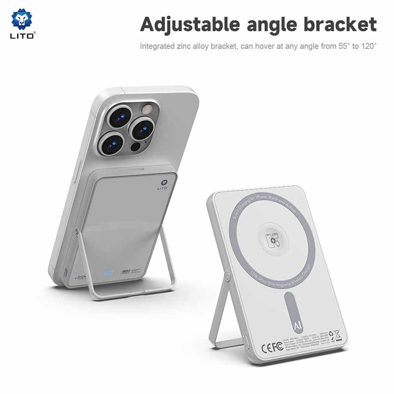 LITO LP03 15W Ultra AI 5 In1 Magnetic Power Bank