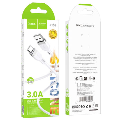 HOCO X109 3.0A Silicone USB-C Data Cable