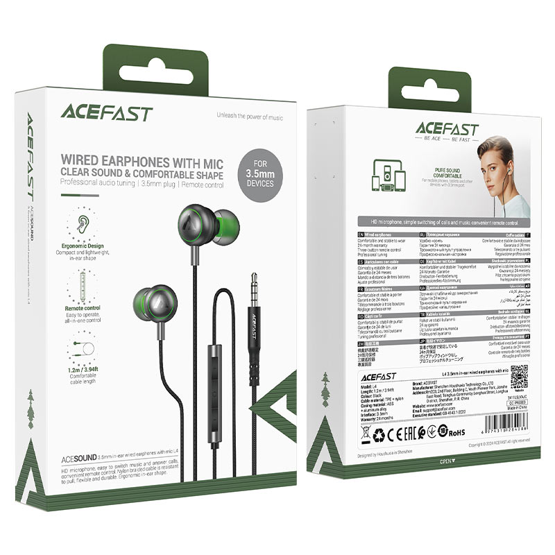 Acefast Wired Earphones L4