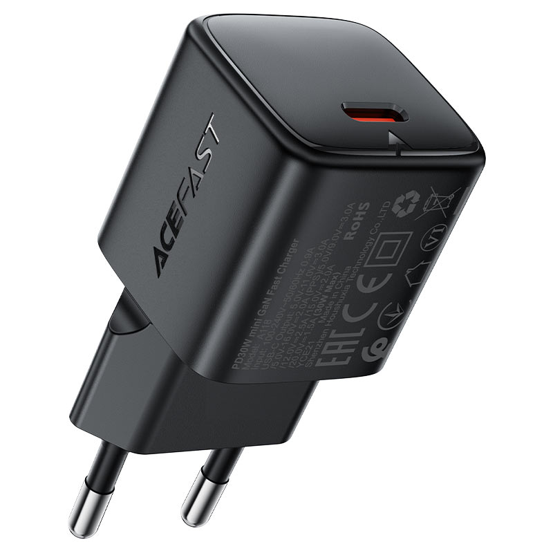 ACEFAST A118 30W GaN USB-C Fast Wall Charger – EU Plug