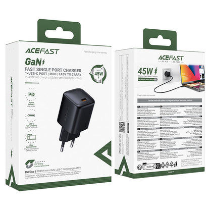 ACEFAST A119 45W GaN USB-C Fast Wall Charger – EU Plug