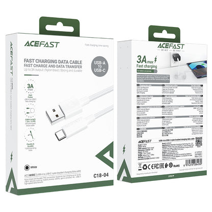Acefast Charging Data Cable C18-04 USB-A to USB-C