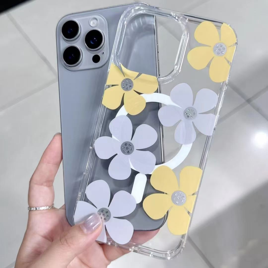 Sunshine Petal Magnetic Clear Case – MagSafe Compatible