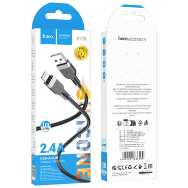 HOCO X109 2.4A Silicone Lightning Cable