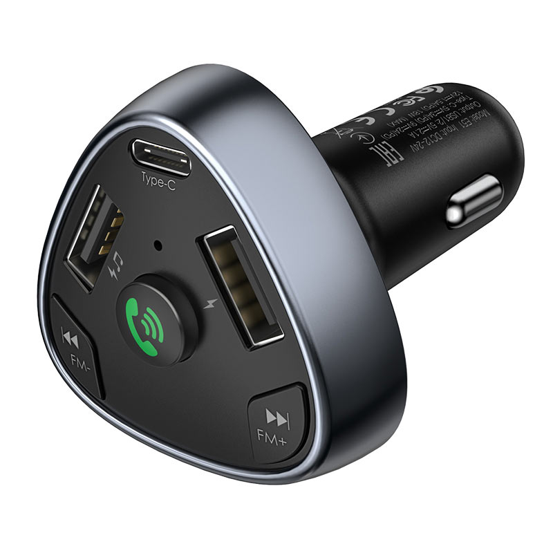 hoco Car charger “E51 Road treasure” BT FM transmitter