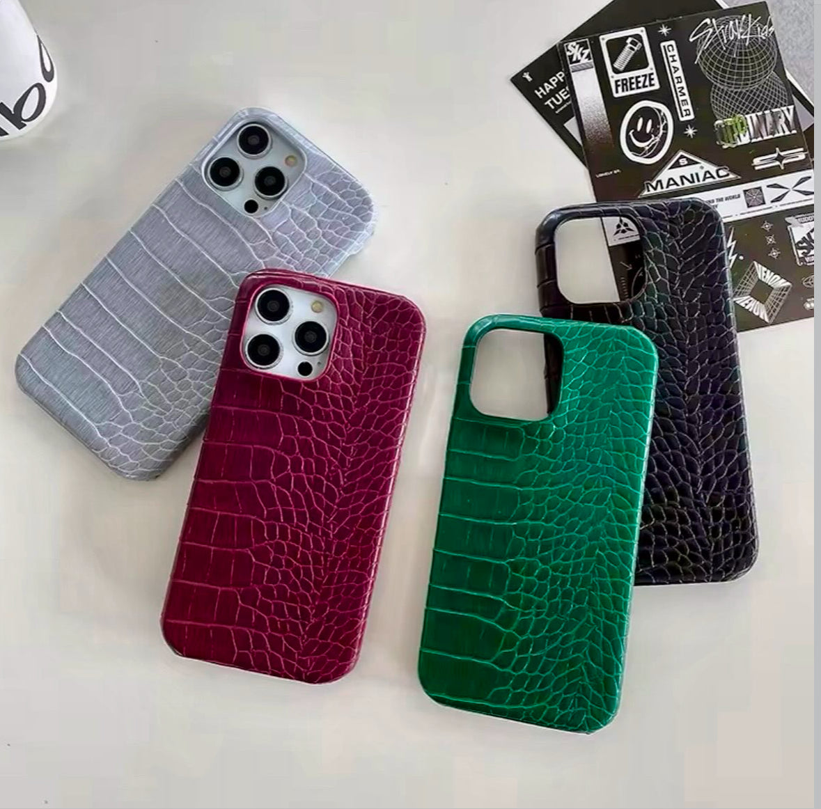Luxury Crocodile Pattern Leather Case