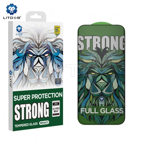 LITO Strong Super Full Privacy Tempered Glass Screen Protector for iPhone Duo
